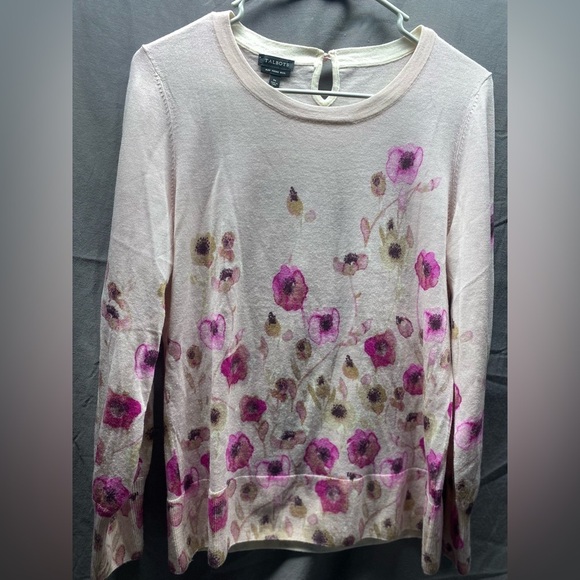 Talbots lightweight Spring Sweater LOT 6 sz M - cashmere merino wool - Picture 7 of 14